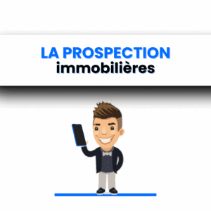 Agent en prospection immobilière sur le terrain