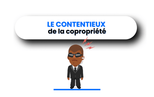 visuel représentant un contentieux en copropriété – syndic et copropriétaires en discussion